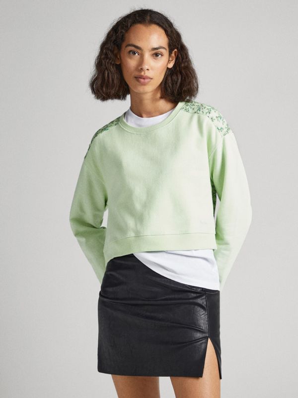 Pepe Jeans Pepe Jeans Alissa Sweatshirt Zelen