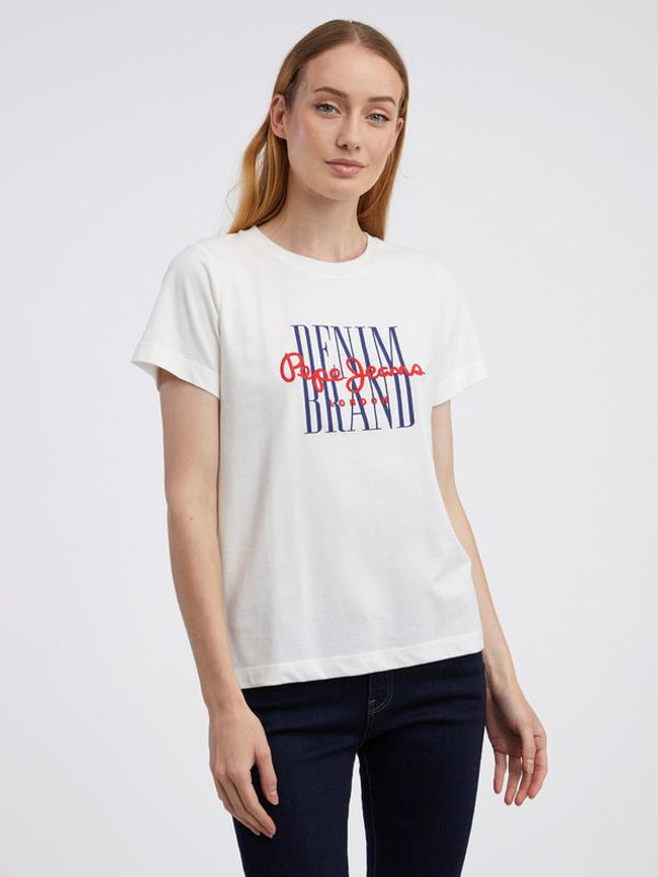 Pepe Jeans Pepe Jeans Camille T-shirt Byal