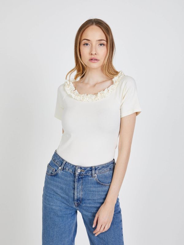 Pieces Pieces T-shirt Byal