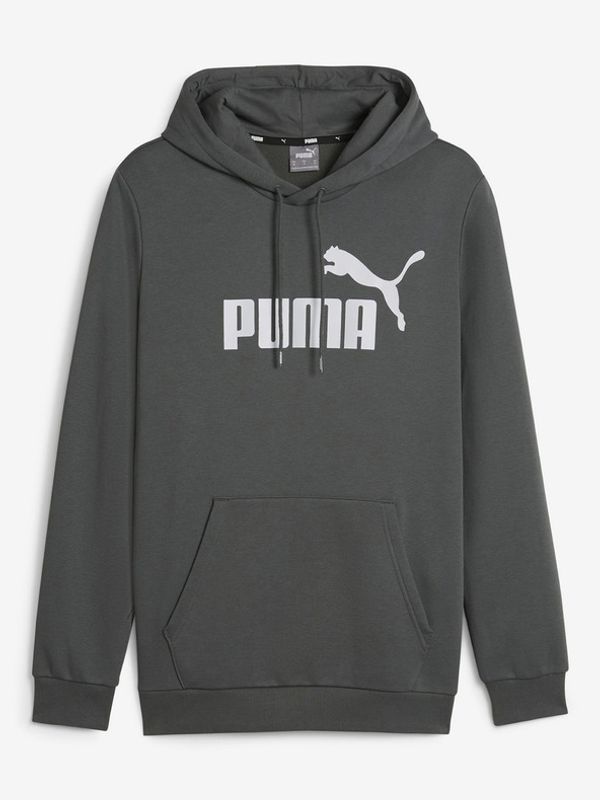 Puma Puma ESS Big Logo Hoodie Sweatshirt Siv