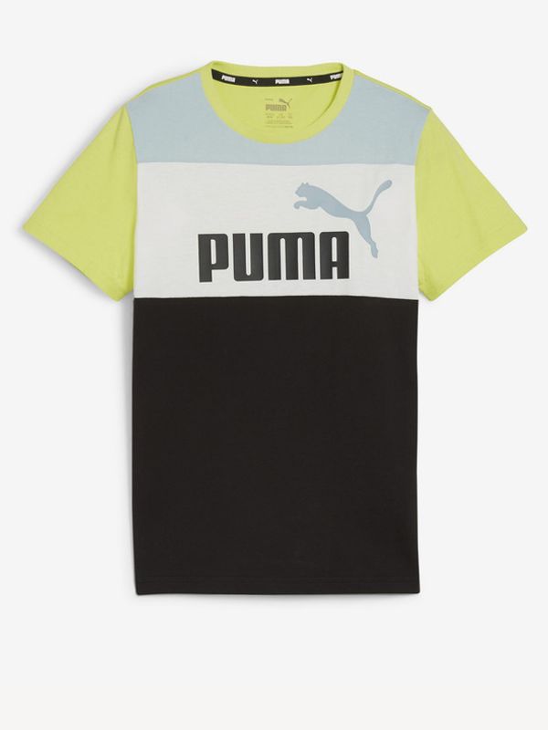 Puma Puma ESS Block Тениска детски Zelen