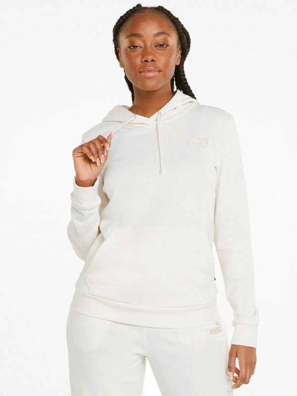 Puma Puma ESS+ Embroidery Hoodie TR Sweatshirt Byal