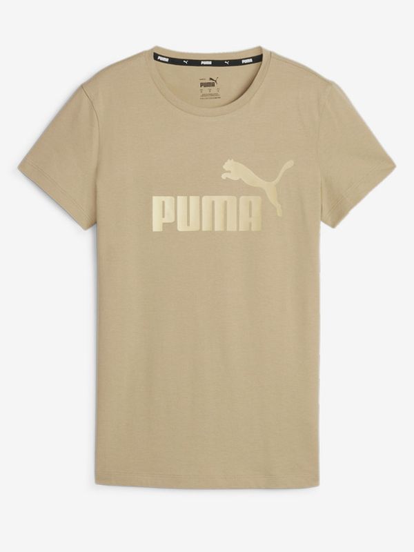 Puma Puma ESS+ Metallic Logo T-shirt Bezhov