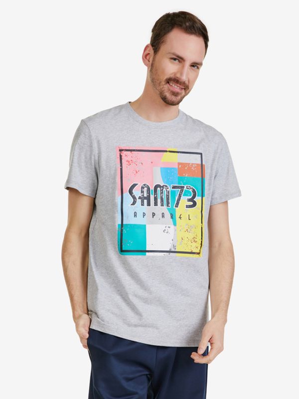 Sam 73 Sam 73 Elijah T-shirt Siv