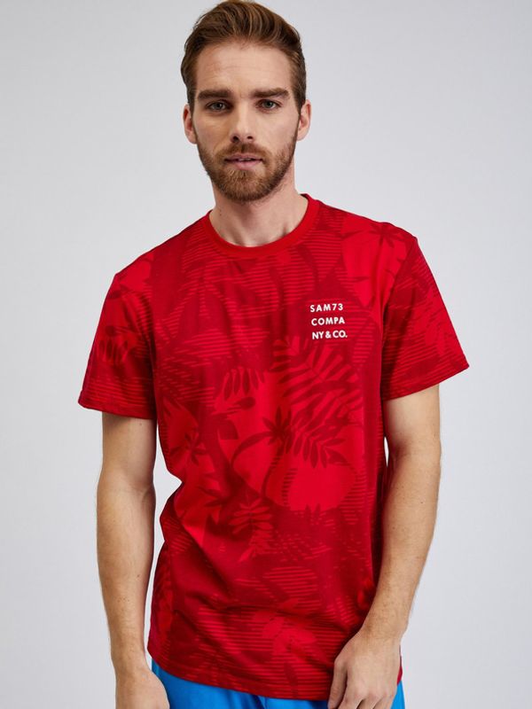 Sam 73 Sam 73 Sculptor T-shirt Cherven