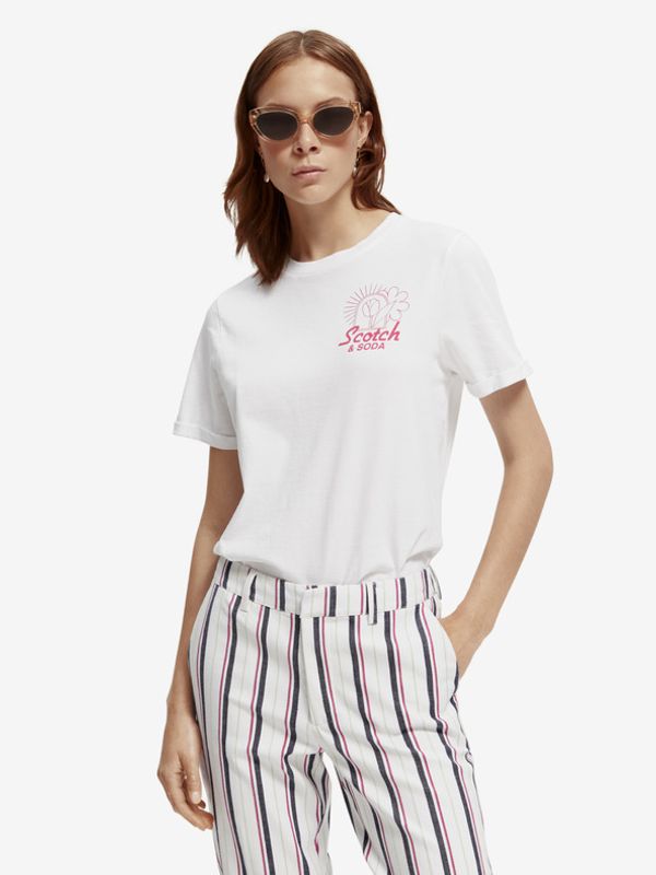 Scotch & Soda Scotch & Soda T-shirt Byal