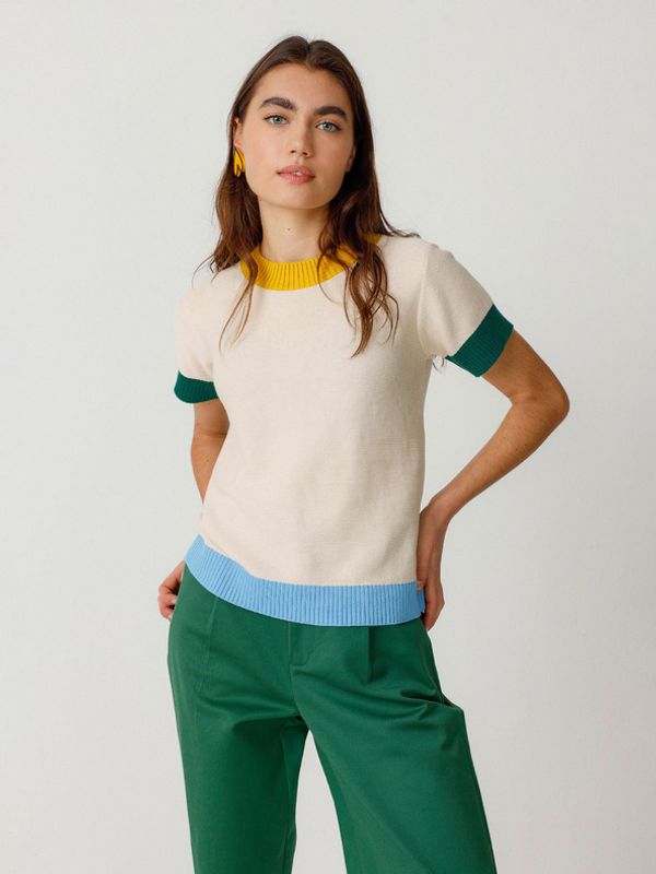 SKFK SKFK Camiseta Arhan Пуловер Byal