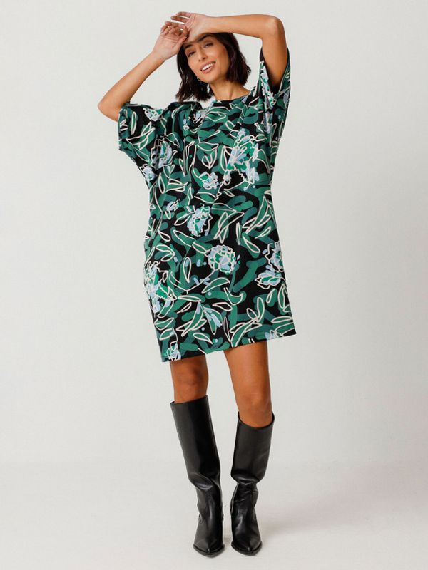 SKFK SKFK Vestido Geaxi Рокля Zelen