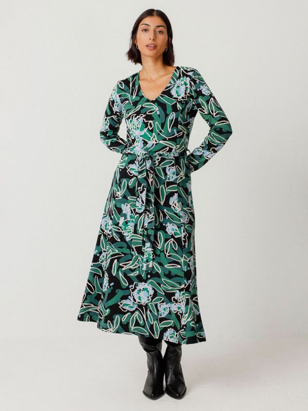 SKFK SKFK Vestido Kaule Рокля Zelen