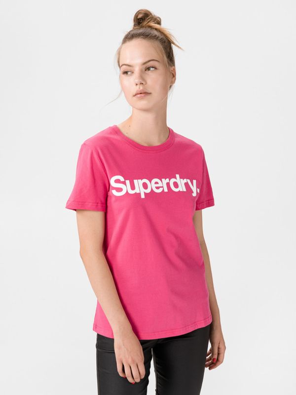 SuperDry SuperDry Flock T-shirt Rozov