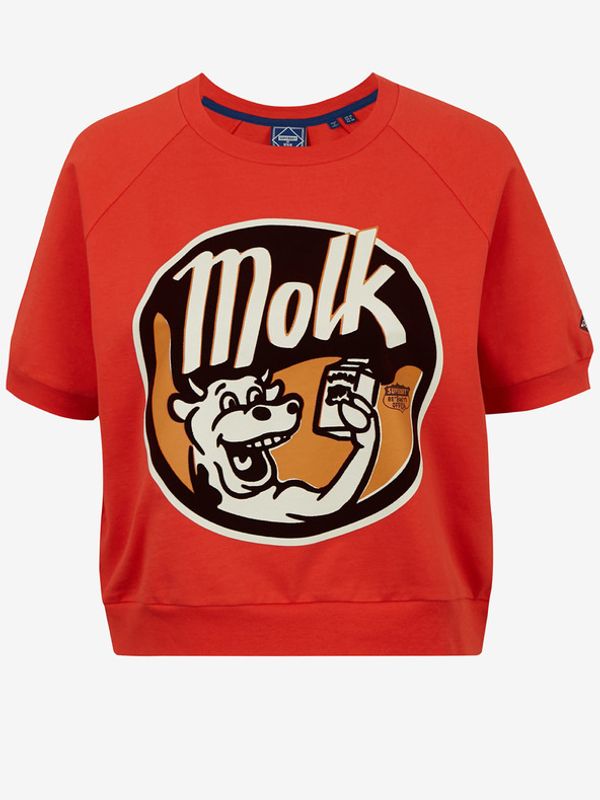 SuperDry SuperDry Workwear Cropped Sweat Crew Crop Топ Cherven