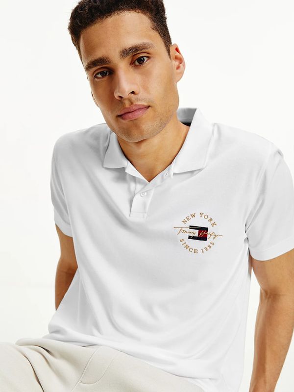 Tommy Hilfiger Tommy Hilfiger Icon Logo Interlock Поло тениска Byal