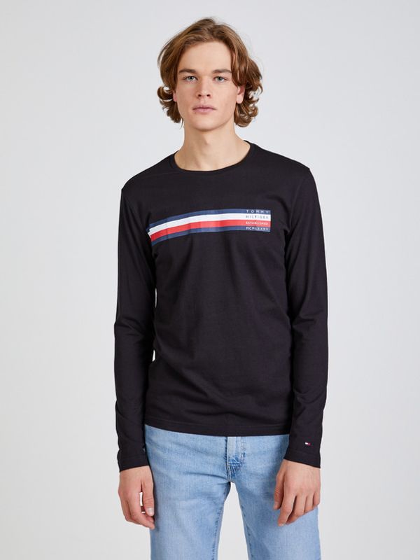Tommy Hilfiger Tommy Hilfiger Sliced Bar T-shirt Cheren