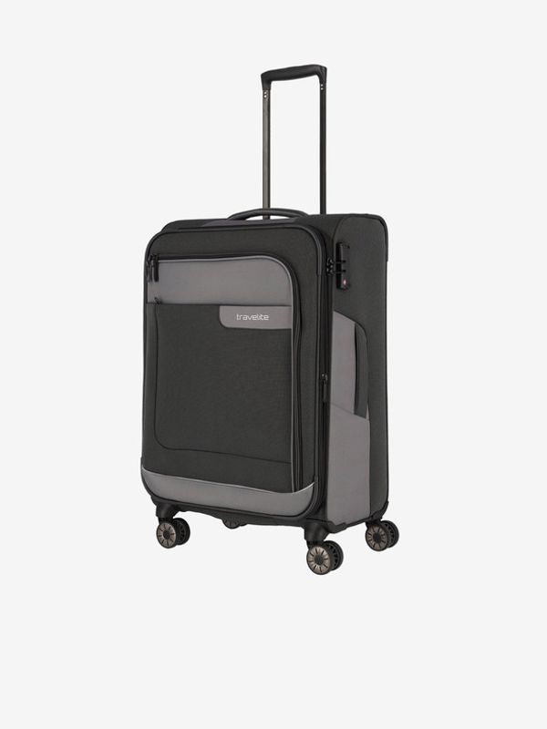 Travelite Travelite Viia 4w M Anthracite куфар Siv