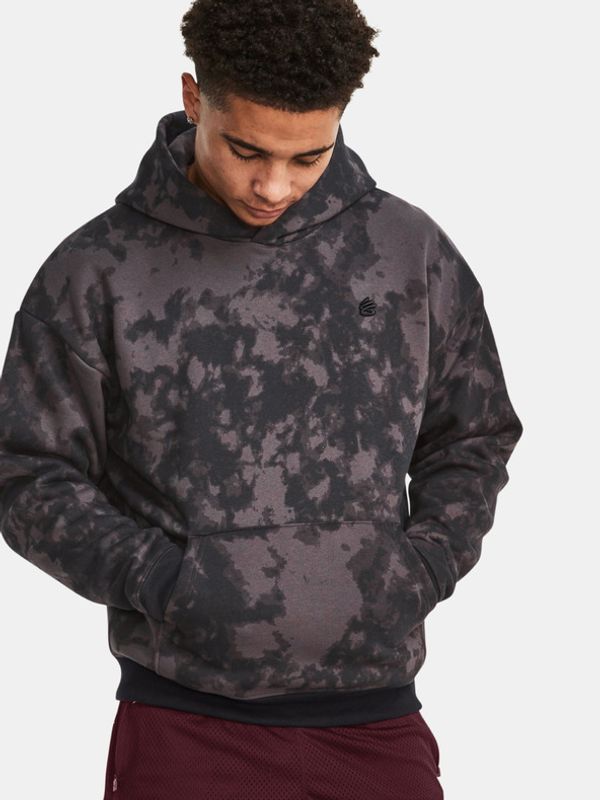 Under Armour Under Armour Curry Acid Wash Hoodie Sweatshirt Siv