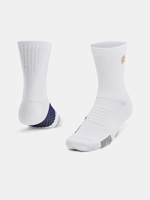 Under Armour Under Armour Curry UA AD Playmaker Mid Чорапи Byal