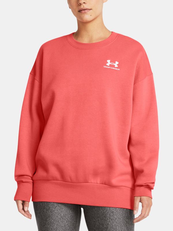 Under Armour Under Armour Essential Flc OS Crew Sweatshirt Cherven