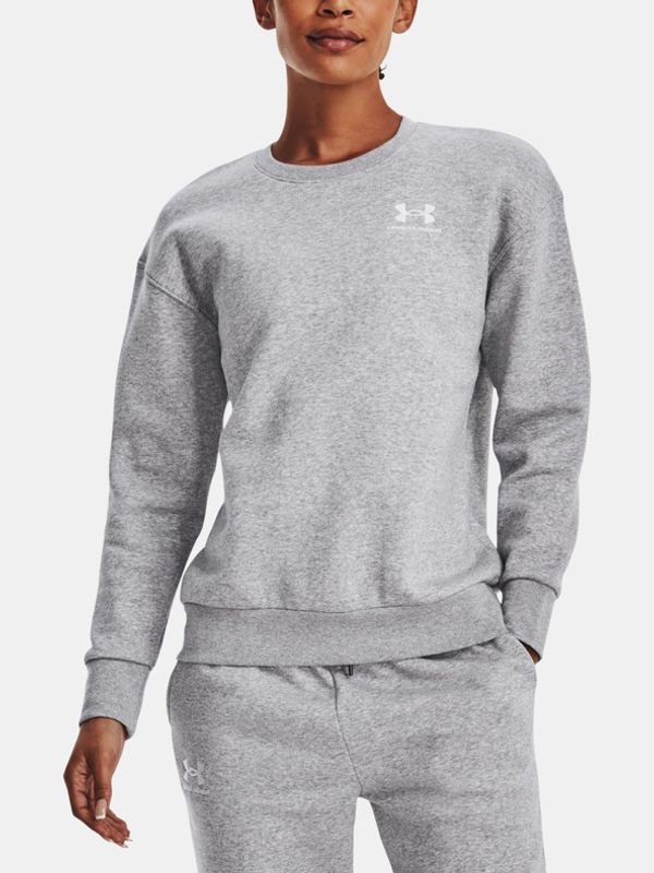 Under Armour Under Armour Essential Fleece Crew Sweatshirt Siv