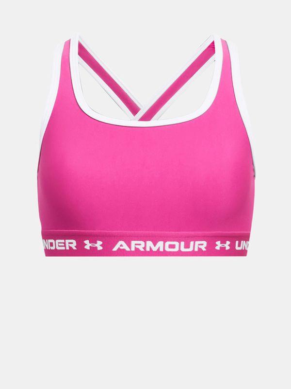 Under Armour Under Armour G Crossback Mid Solid Детски сутиен Rozov