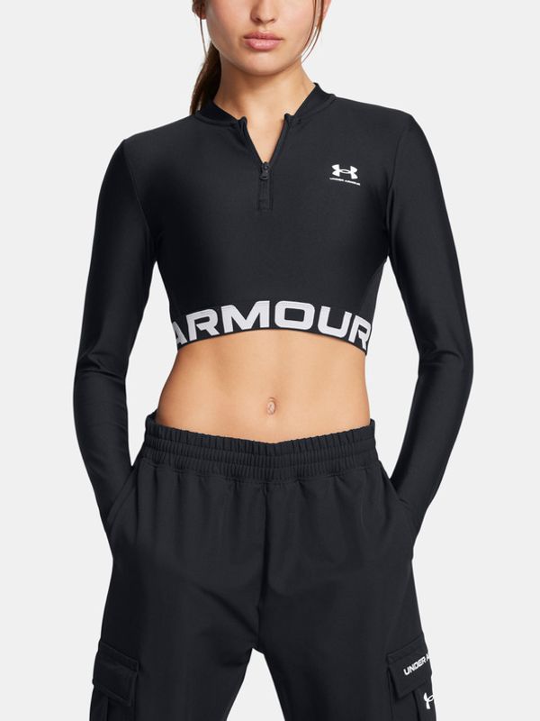 Under Armour Under Armour HeatGear Rib 1/4 Zip LS T-shirt Cheren