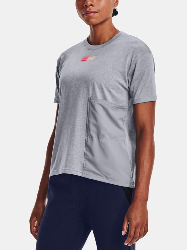 Under Armour Under Armour Live Woven Pocket T-shirt Siv