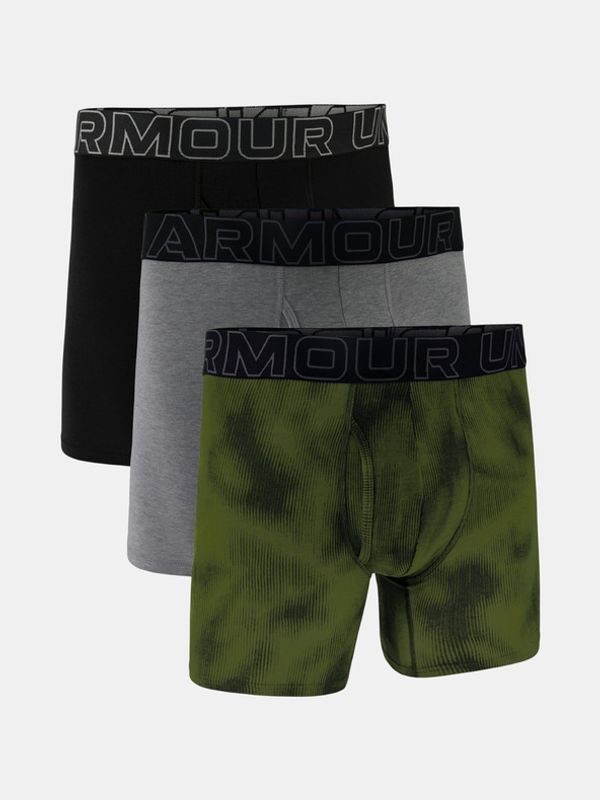Under Armour Under Armour M UA Perf Cotton Nov 6in Боксерки 3 броя Zelen