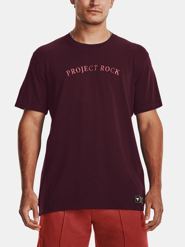 Under Armour Under Armour Project Rock Crest HW T-shirt Cherven