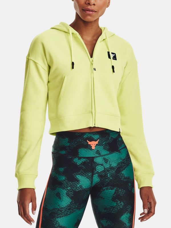 Under Armour Under Armour Project Rock HW Terry FZ Sweatshirt Zelen