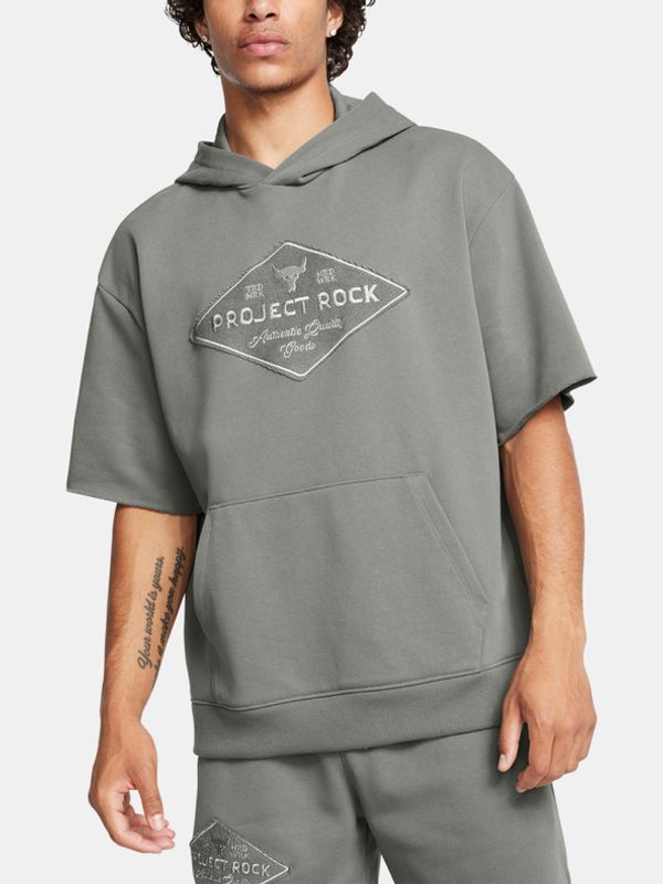 Under Armour Under Armour Project Rock HWT SS Hdy Tools Sweatshirt Zelen
