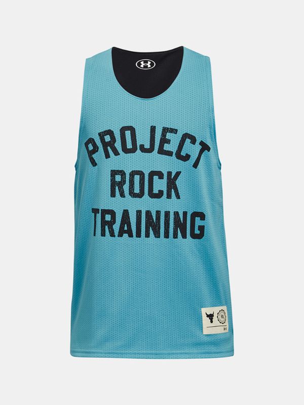 Under Armour Under Armour Project Rock Rvrsbl Mesh Top TG Детски потник Sin