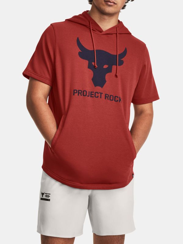 Under Armour Under Armour Project Rock Terry SS HD Sweatshirt Cherven