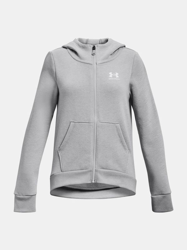 Under Armour Under Armour Rival Fleece LU FZ Hoodie Суитшърт детски Siv