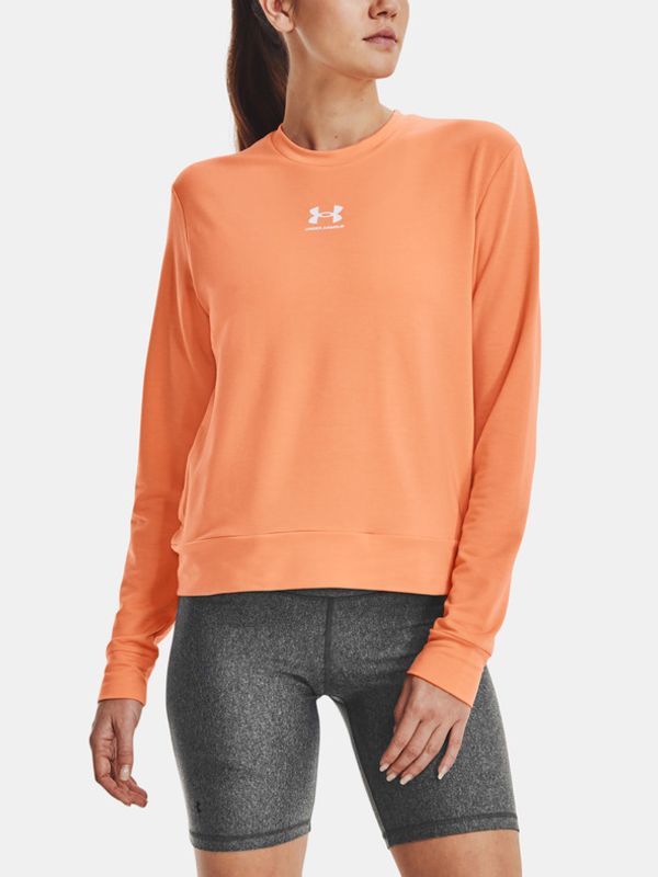 Under Armour Under Armour Rival Terry Crew T-shirt Oranzhev