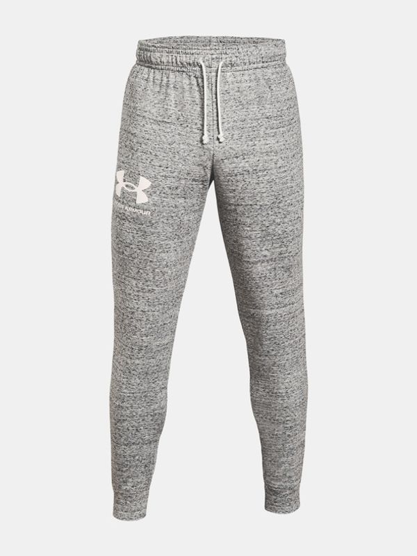 Under Armour Under Armour RIVAL TERRY JOGGER - bílá Долнище Byal
