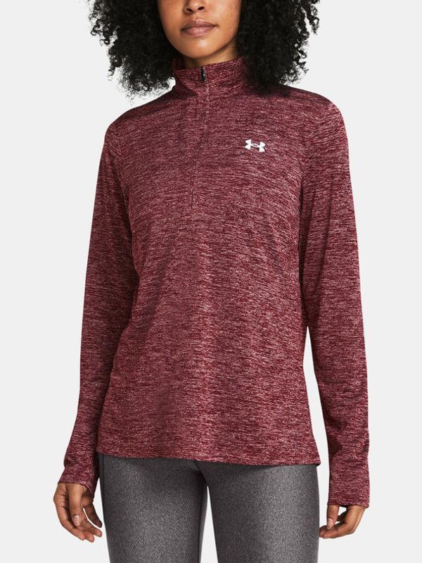 Under Armour Under Armour Tech 1/2 Zip- Twist T-shirt Cherven
