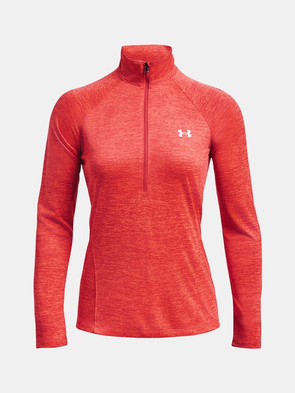 Under Armour Under Armour Tech 1/2 Zip - Twist T-shirt Cherven