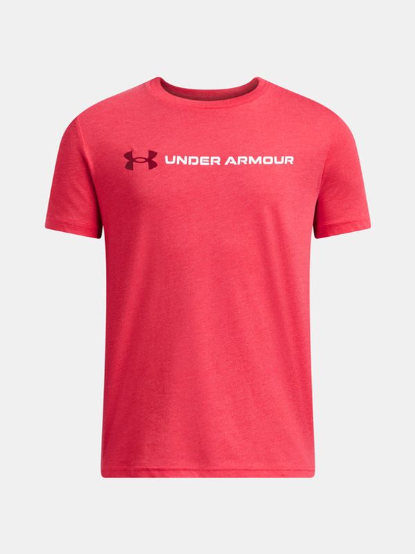 Under Armour Under Armour UA B Logo Wordmark SS Тениска детски Cherven