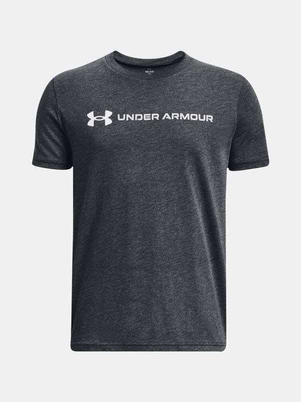 Under Armour Under Armour UA B Logo Wordmark SS Тениска детски Siv