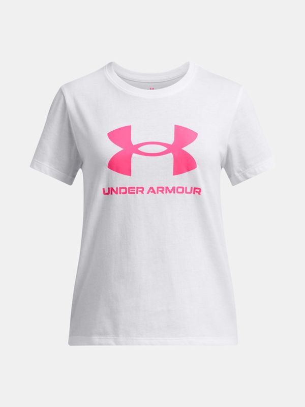 Under Armour Under Armour UA Big Logo SS Тениска детски Byal