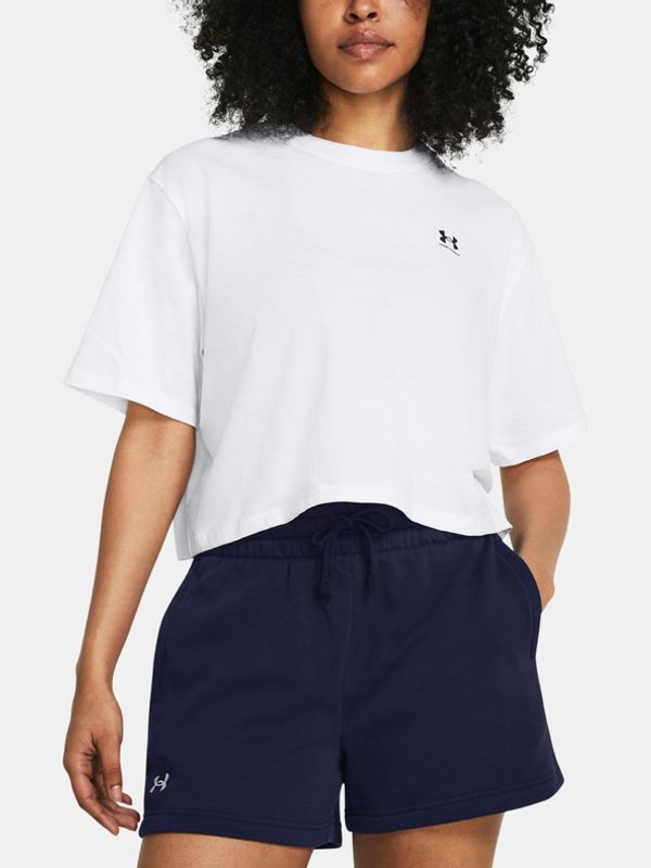 Under Armour Under Armour UA Boxy Crop Logo SS T-shirt Byal