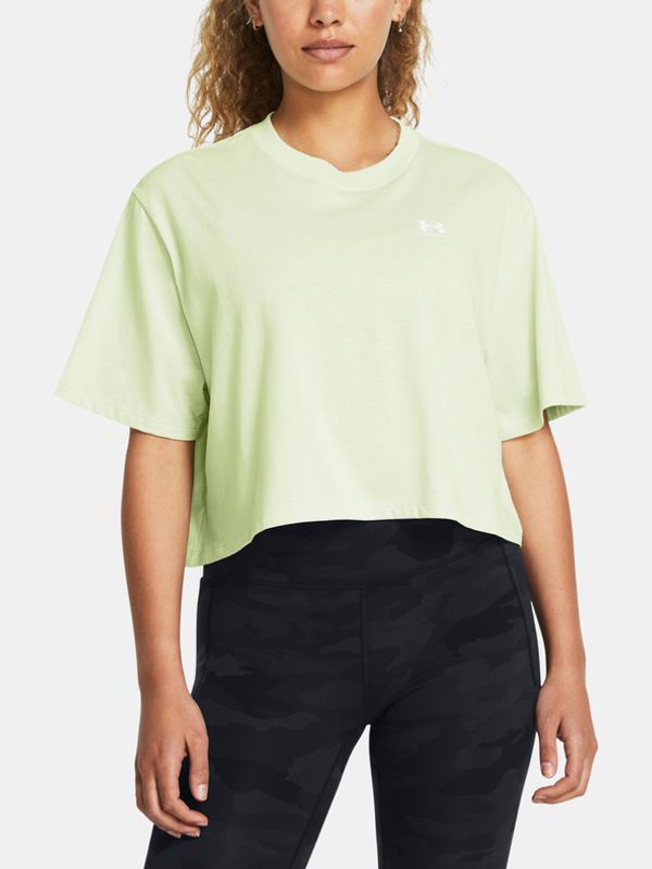 Under Armour Under Armour UA Boxy Crop Logo SS T-shirt Zelen