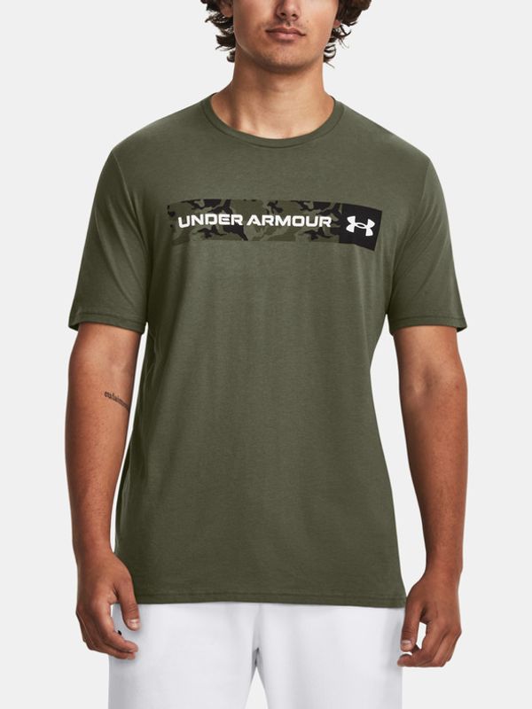 Under Armour Under Armour UA Camo Chest Stripe SS T-shirt Zelen