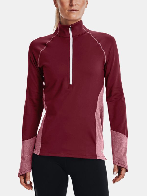 Under Armour Under Armour UA ColdGear 1/2 Zip-RED Sweatshirt Cherven