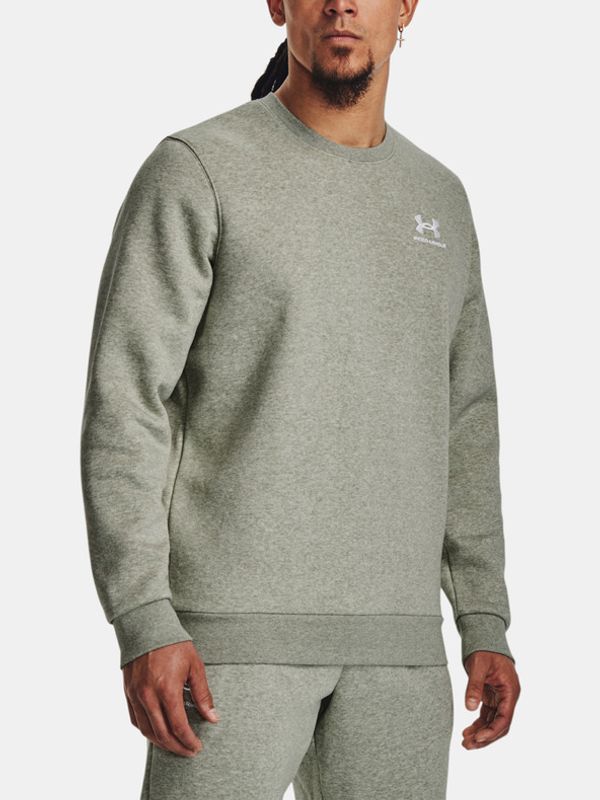 Under Armour Under Armour UA Essential Fleece Crew Sweatshirt Siv