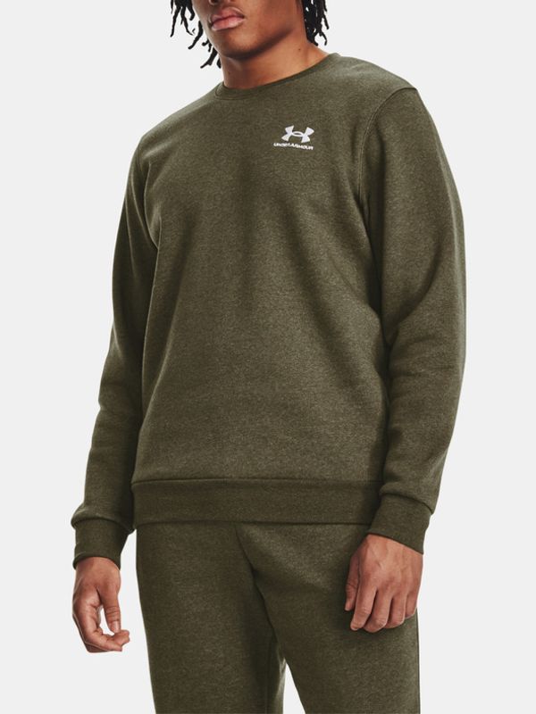 Under Armour Under Armour UA Essential Fleece Crew Sweatshirt Zelen