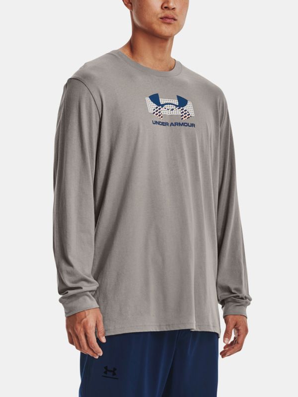 Under Armour Under Armour UA Grid Geometric LogoLS T-shirt Siv