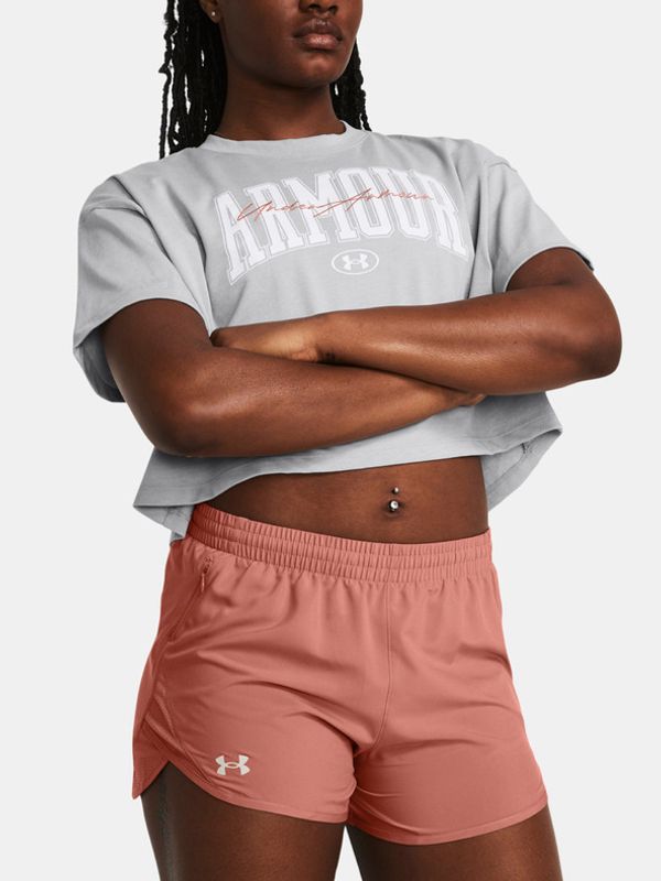 Under Armour Under Armour UA HW Scripted WM Crop SS T-shirt Siv