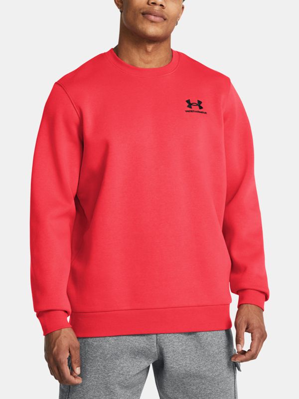 Under Armour Under Armour UA Icon Fleece Crew Sweatshirt Cherven