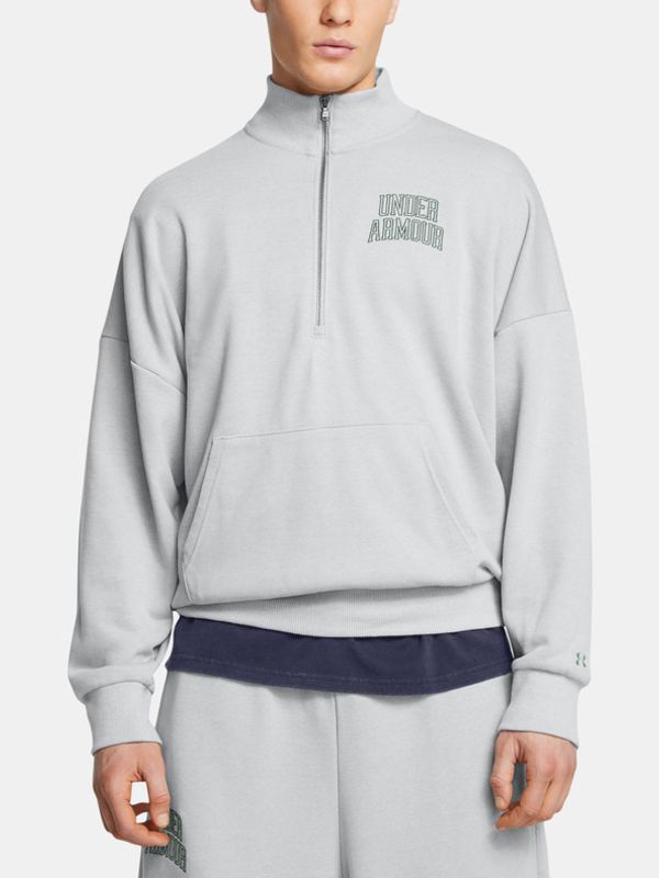 Under Armour Under Armour UA Icon HWT Terry OS 1/2 Zip Sweatshirt Siv