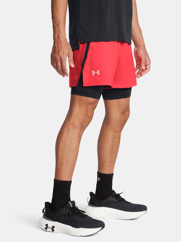 Under Armour Under Armour UA Launch 5'' 2-IN-1 Къси панталони Cherven